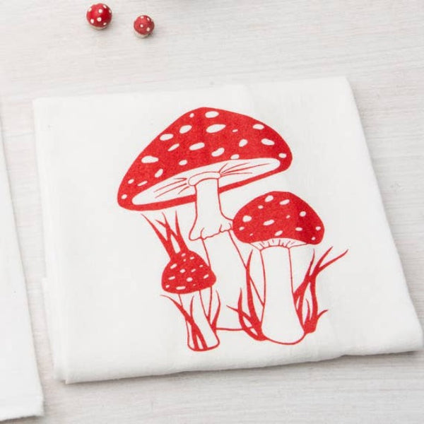 Toadstool Tea Towel