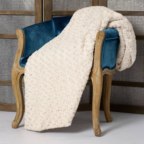Rosebud Duo Cream and Sahara Throw