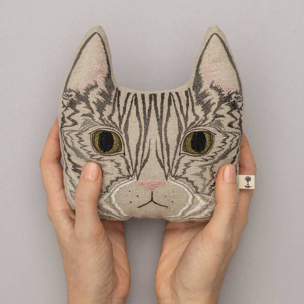 Tabby Cat Tiny Pillow