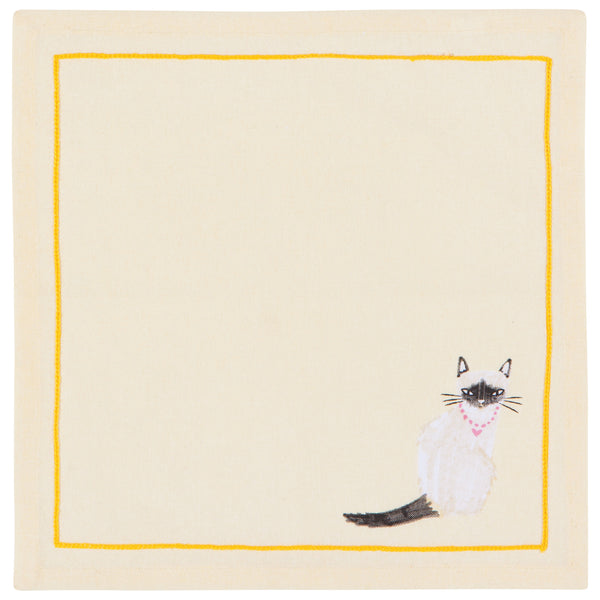 Feline Fine Cocktail Napkins, Set of 4