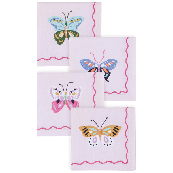 Flutter By Cocktail Napkins, Set of 4