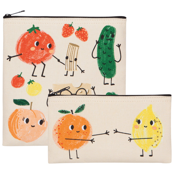 Funny Food Snack Bag, Set of 2