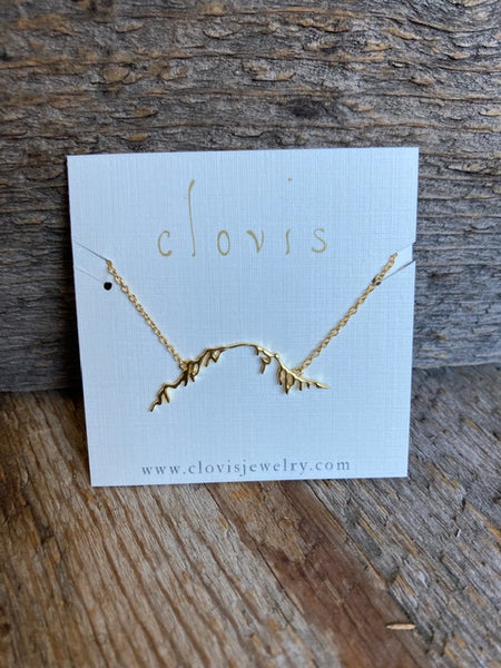 Gold Plated Fremont Peak Necklace