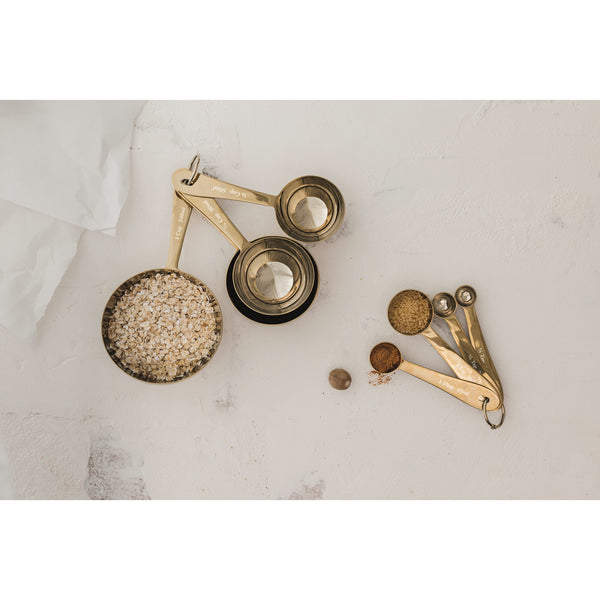 Gold Measuring Spoons, Set of 4