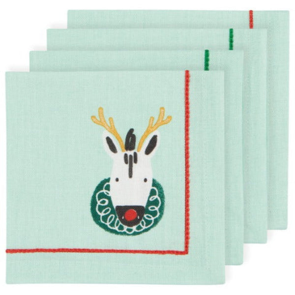 Rudolph Imposter Cocktail Napkins, Set of 4