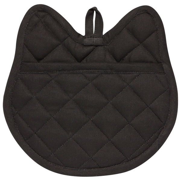 Shaped Black Cat Pot Holder