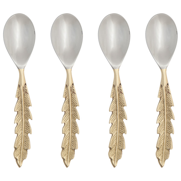 Plume Gold Spoon, Set of 4