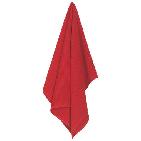 Ripple Red Kitchen Towel