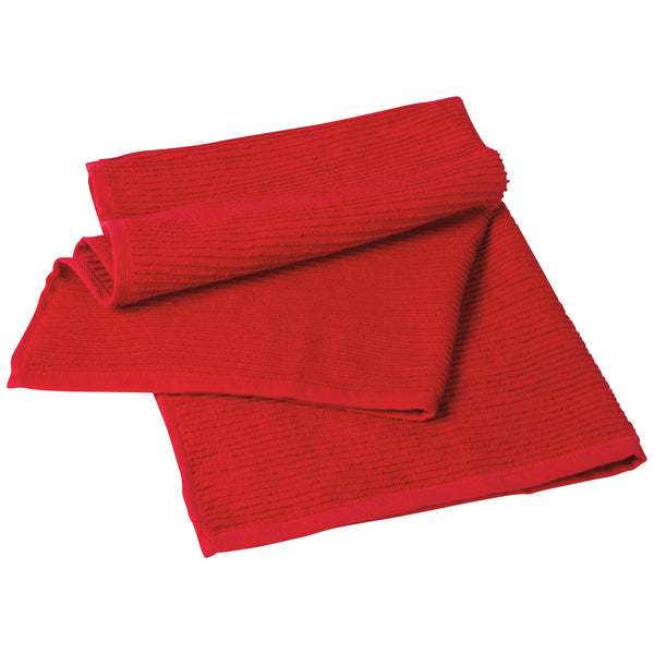 Ripple Red Kitchen Towel