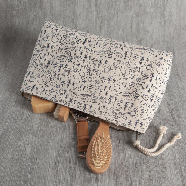 Stay Wild Large Zippered Pouch