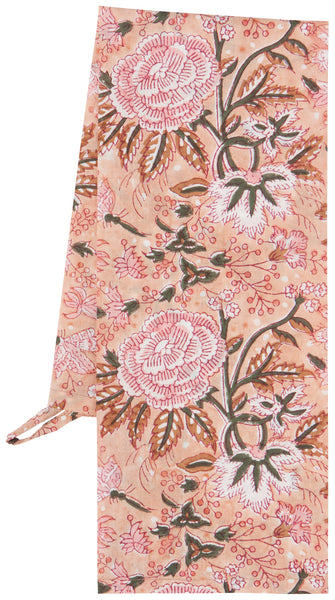 Blossom Block Print  Tea Towel