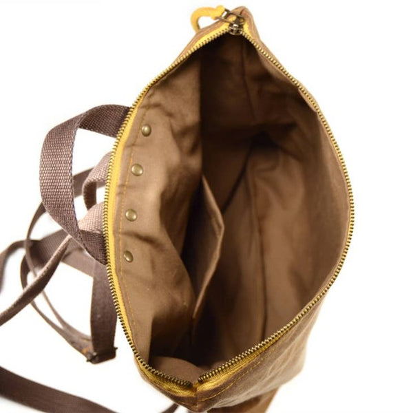 Terra Cotta Geometric Bucket Backpack