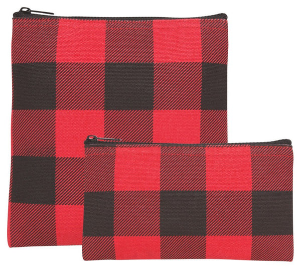 Buffalo Check Snack Bags, Set of 2