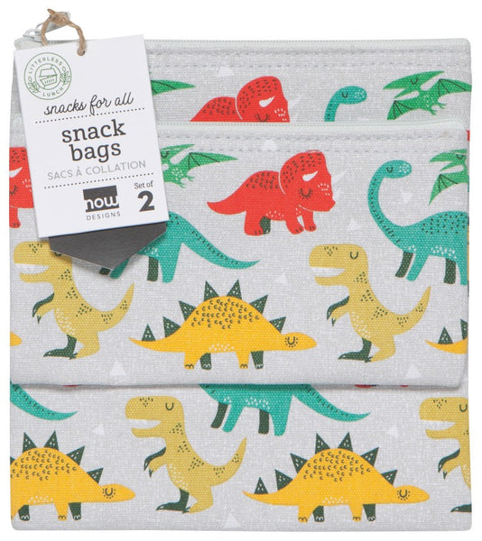 Dinos Snack Bags, Set of 2