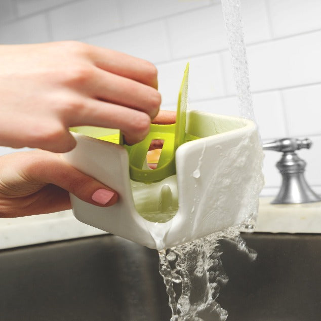 White Modular Ceramic Sink Caddy – Nested West