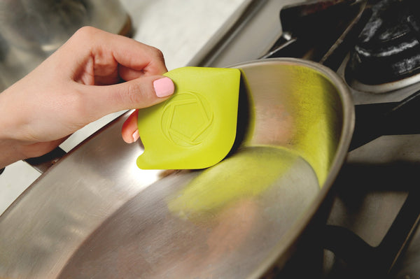 Green Pan Scraper Set