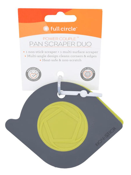 Green Pan Scraper Set