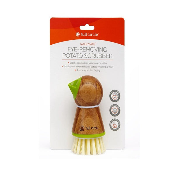 Green Tater Mate Potato Brush