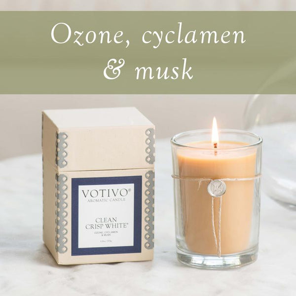Clean Crisp White Travel Tin Candle