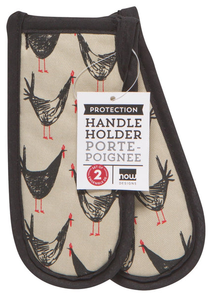 Chickens Handle Holders, Set of 2