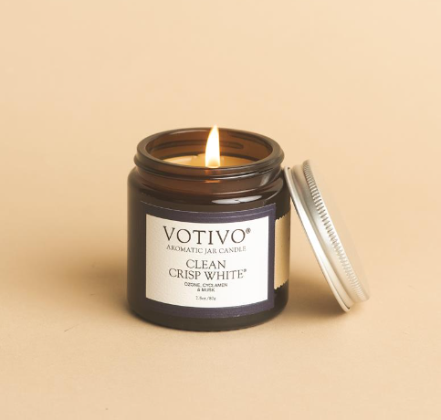 Clean Crisp White Jar Candle