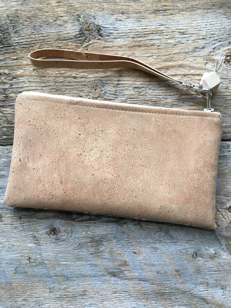 Flower Navy Clutch
