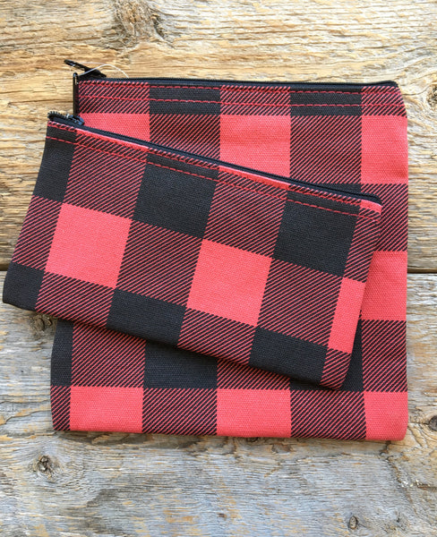 Buffalo Check Snack Bags, Set of 2