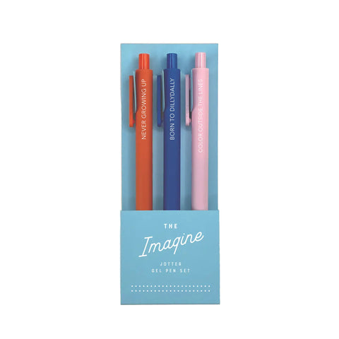 Gel Pen Set of 3, Imagine