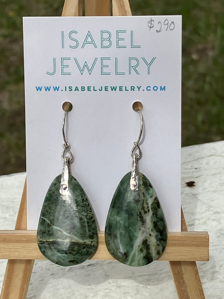 Wyoming Jade Multi-Patterned Drop Earrings