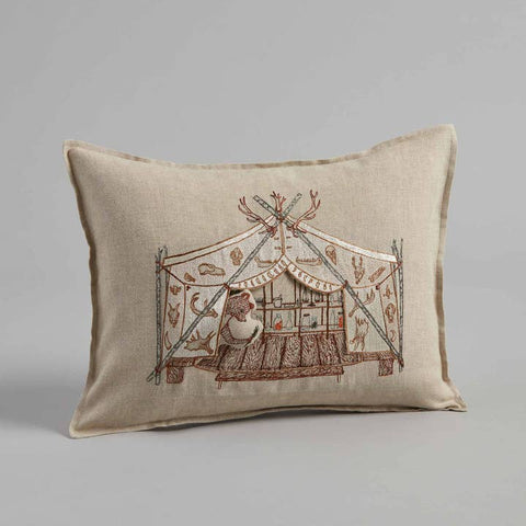 Bear Apothecary Tent Pocket Pillow