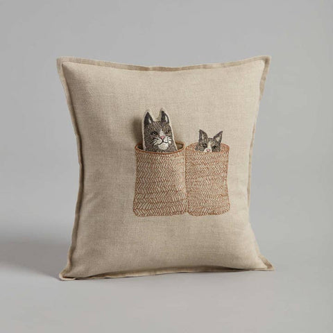 Basket Cats Pocket Pillow