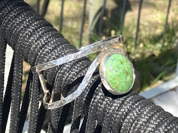 Wyoming Jade Angular Trapezoid Bracelet