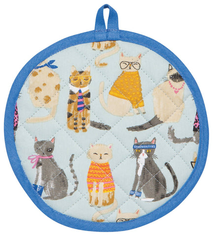 Circle Shaped Feline Pot Holder