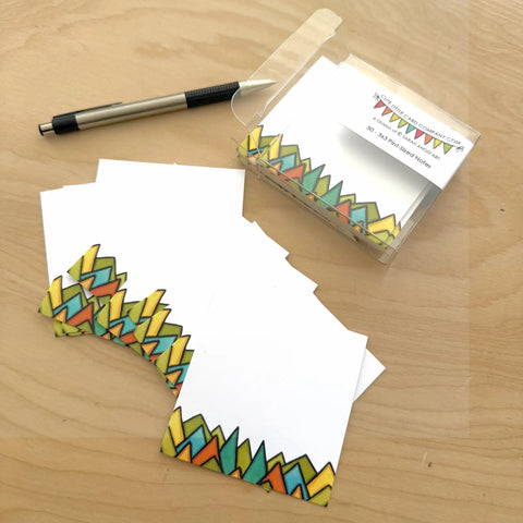 Triangle Trees Mini Square Notes