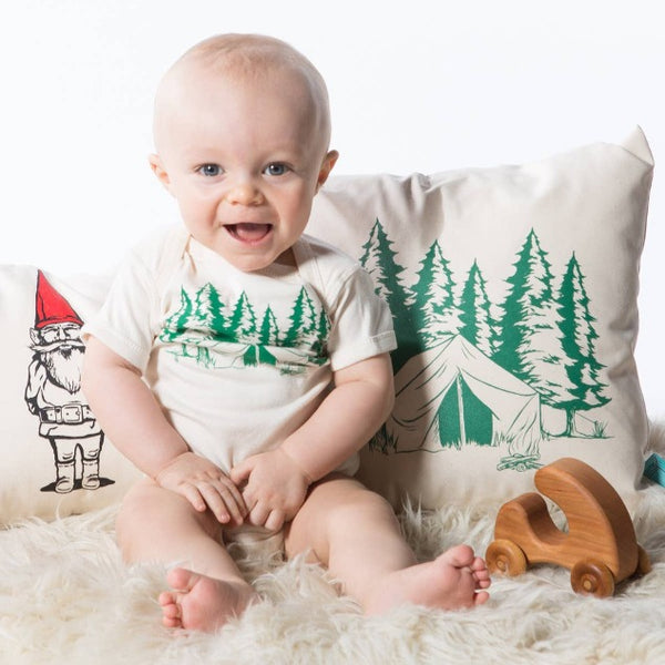 Camping Onesie Natural Color, 6-12 Months