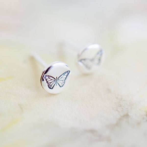 Butterfly Sterling Silver Earrings