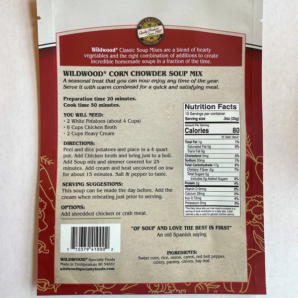 Classic Corn Chowder Soup Mix