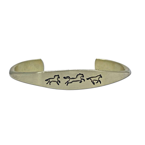 Brass Wild Horse Cuff