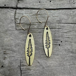 Larch Brass Earrings