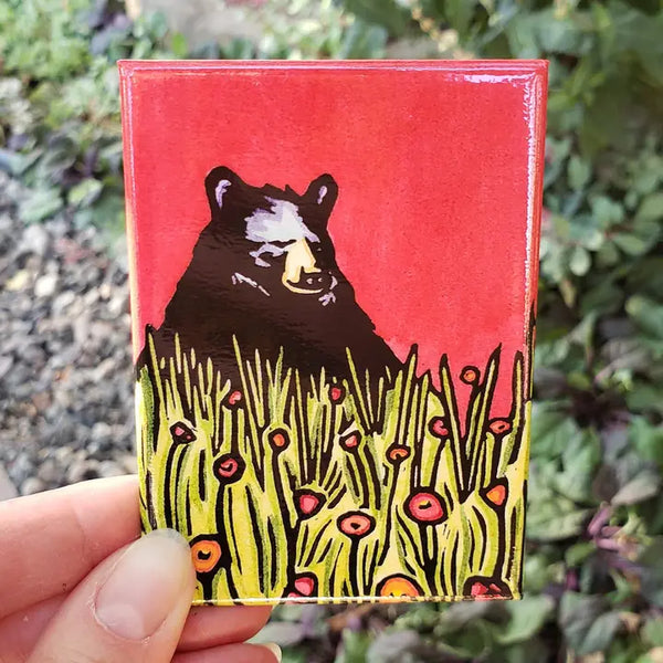 Naptime Black Bear Magnet