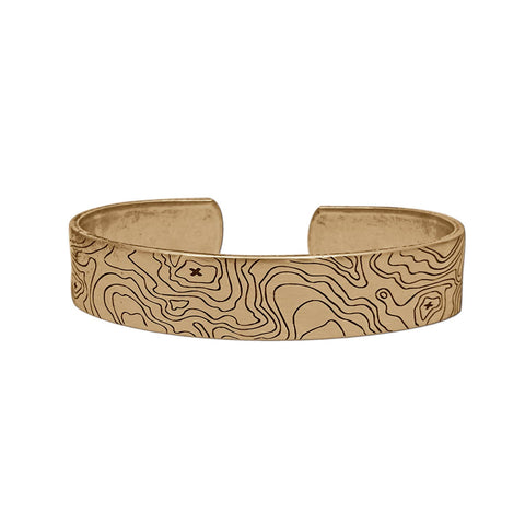 Brass Topo Cuff