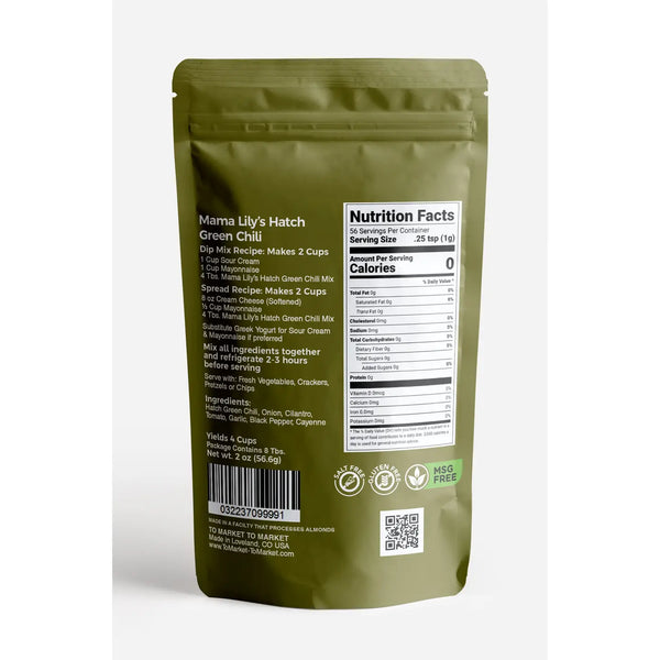 Mama Lily's Hatch Green Chili Dip Mix