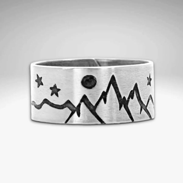 Matte Silver High Alpine Ring