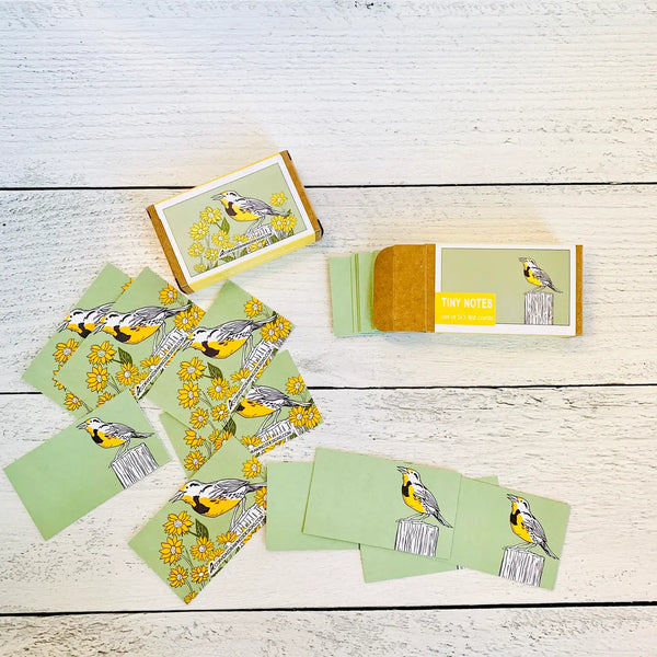 Meadowlark & Wildflowers Tiny Notes