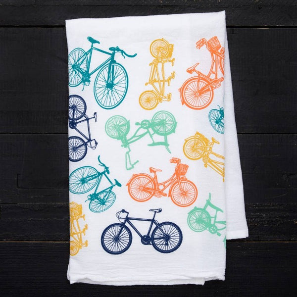 Bikes Tea Towel