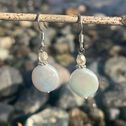 Center Yourself Pearl Earrings