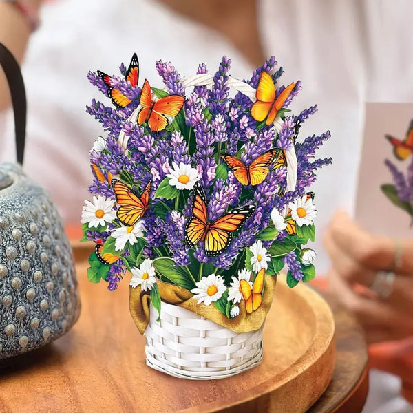 Lavender & Butterflies Mini Pop Up Card