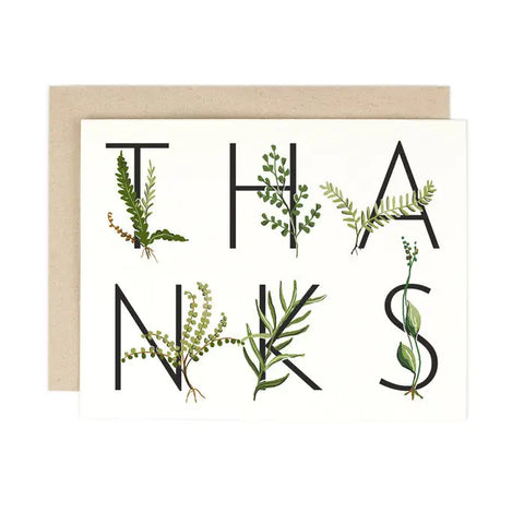 Fern Thank You Card