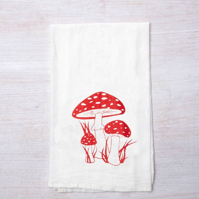 Toadstool Tea Towel