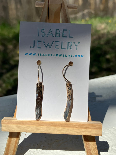 Gold Ribbon Earrings